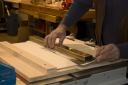 laying protecting newspaper strip