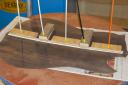 gluing on the back strip