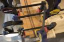 gluing on the “ears”